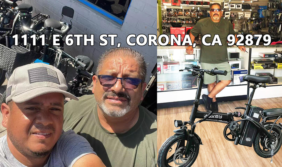 Corona ca#Juan Alvarez has opened an ASKMY electric bicycle offline experience store in Corona!