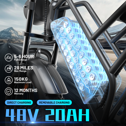 E 500 Off-road Mountain City Sports Power Bicycle Lithium Electric Vehicle Small Ultra-light Portable Driving Battery