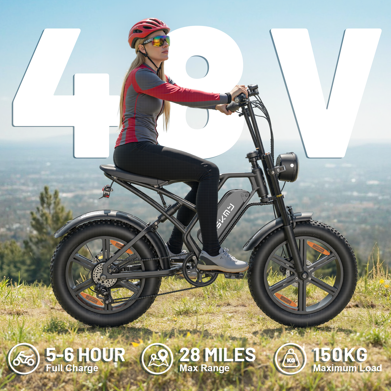 26Inch off-Road Mountain City Sports Power Bicycle Lithium
