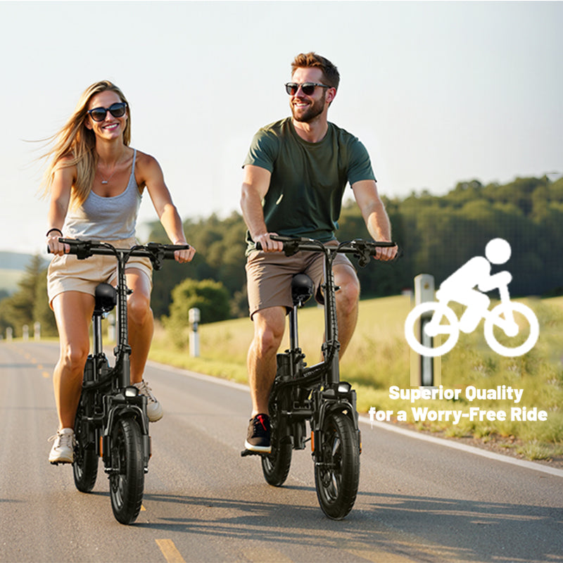 electric bicycle small 14Inch Folding Power Bicycle Lithium Electric Car Small Ultra-Light Portable Driving Battery Car Folding Electric Car – ASKMY E bike